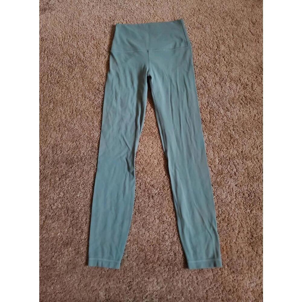 Lululemon Align Leggings Size 4 Green 25” Inseam Women's Workout Athleisure